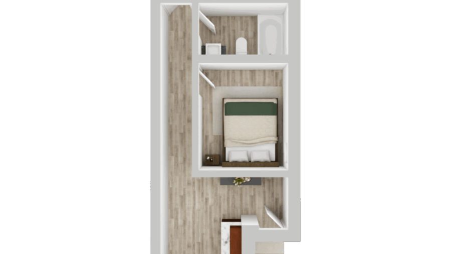 Lower Level 2br Floor plan. 