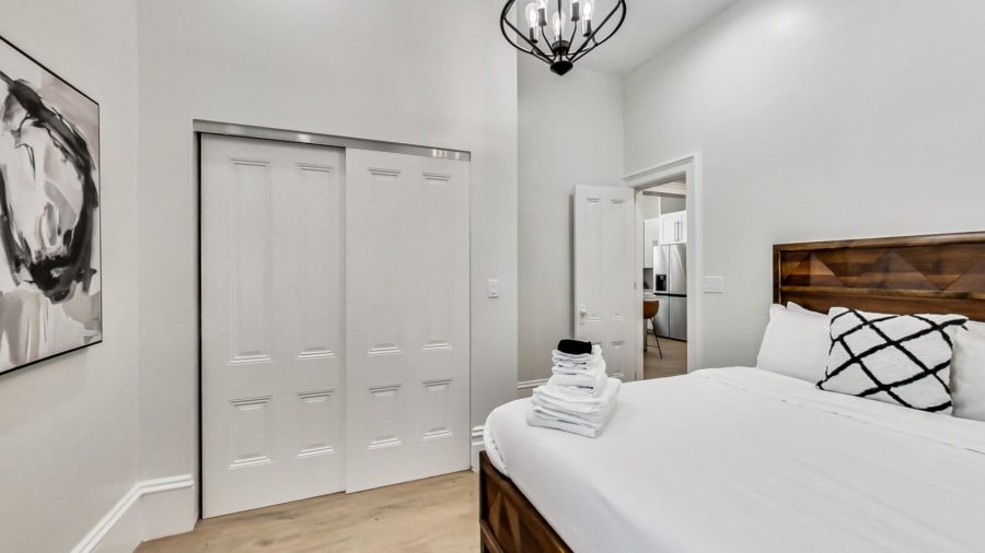 Large closet and comfortable queen bed in 2nd bedroom
