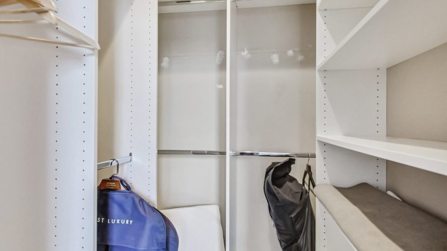 Master bedroom walk-in closet
