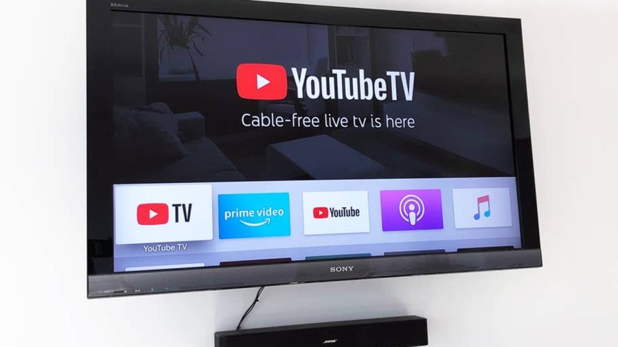 All three TVs have Apple TV and Amazon Fire TV Stick.
