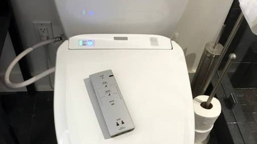 TOTO toilet with Washlet seat