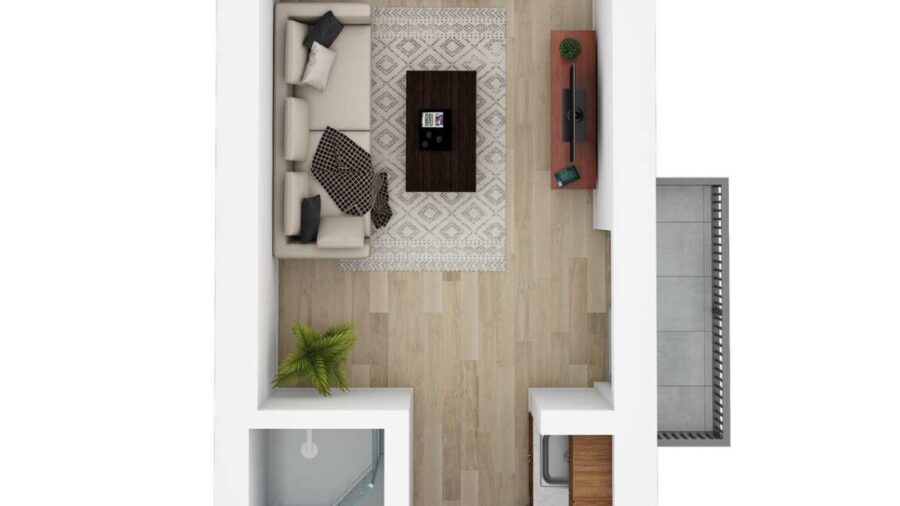 Back cottage floor plan (3rd bedroom/bathroom)