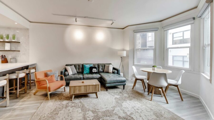 Large open living room