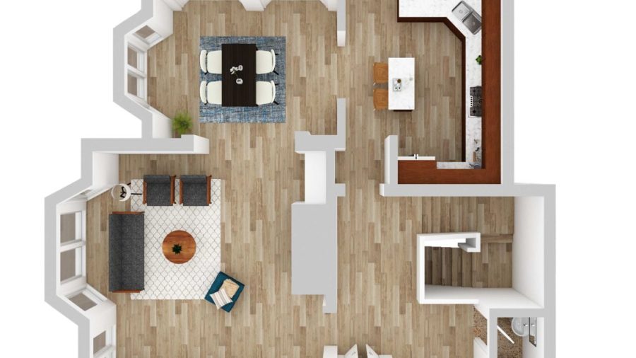 Floorplan - top floor common areas